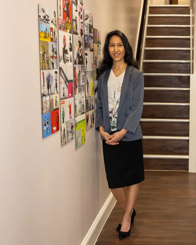 A patient's smile after cosmetic dental treatment at our Hammersmith studio
