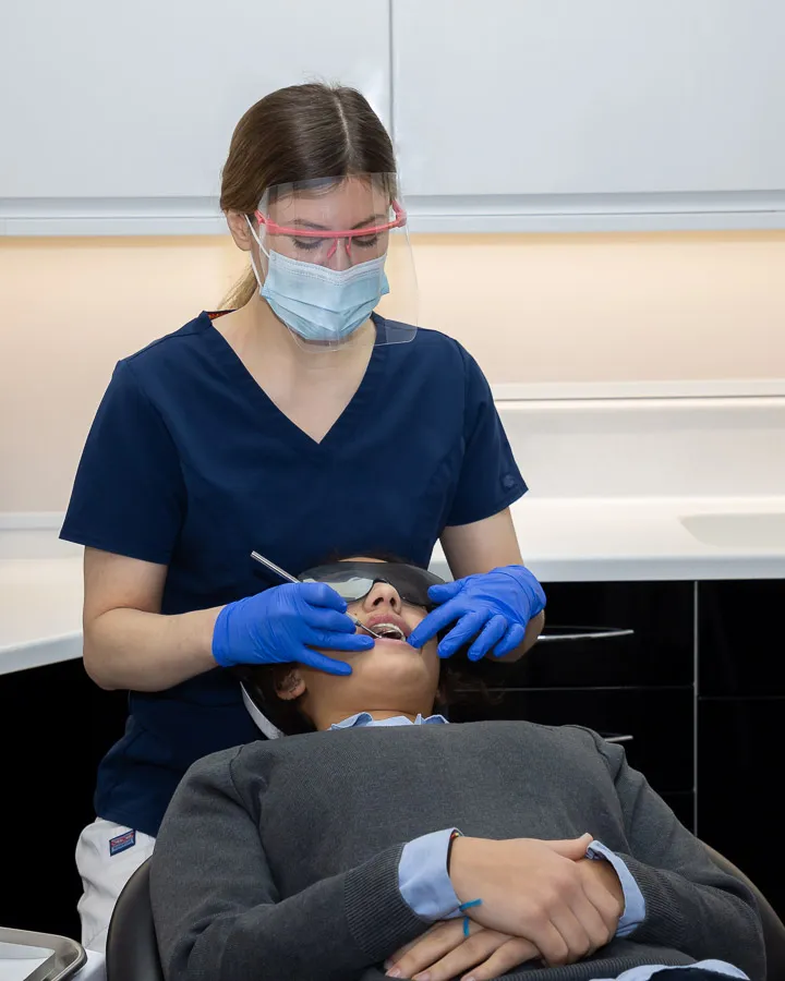 A general dental examination at our Hammersmith studio
