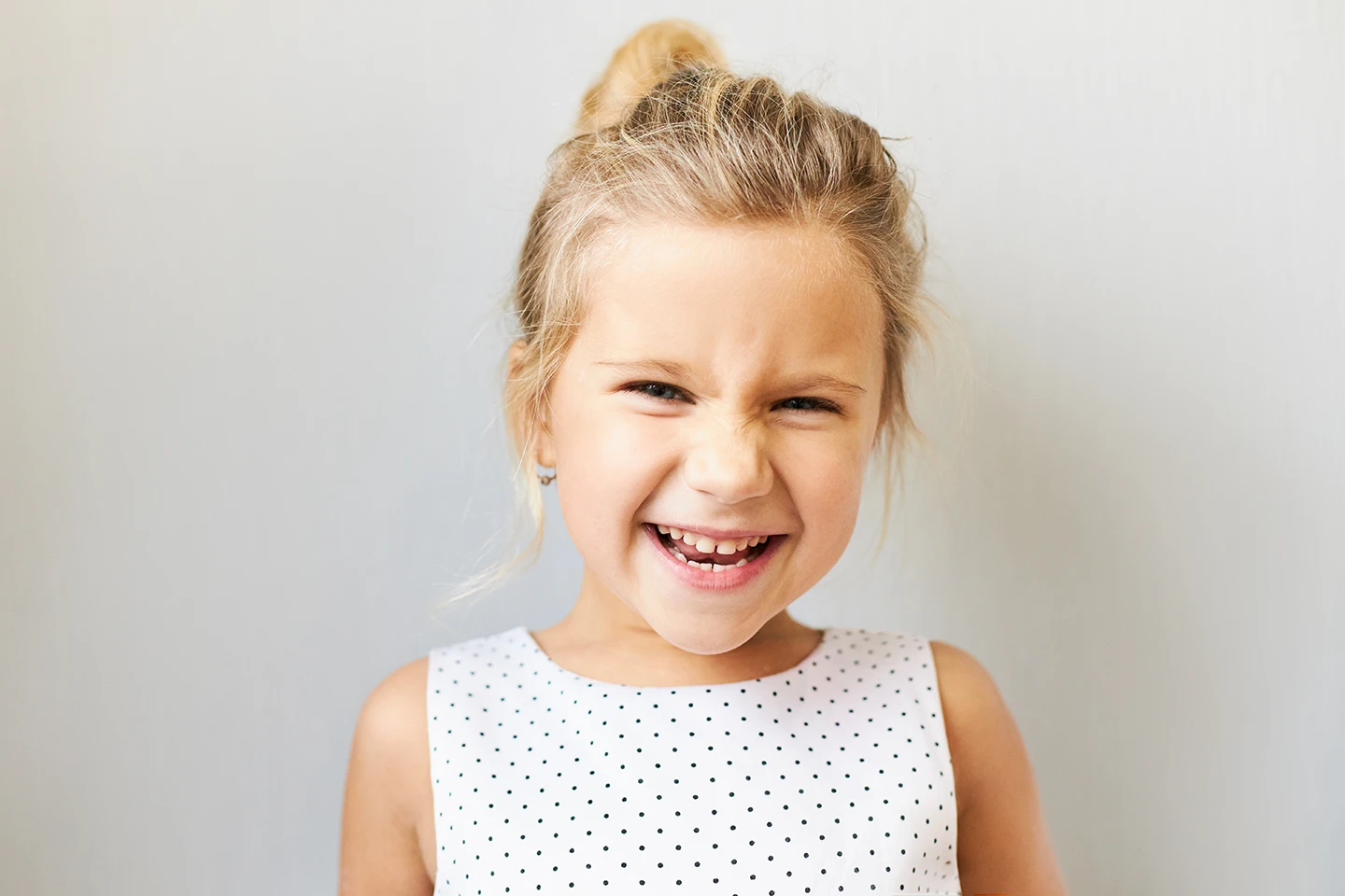 A smiling young girl