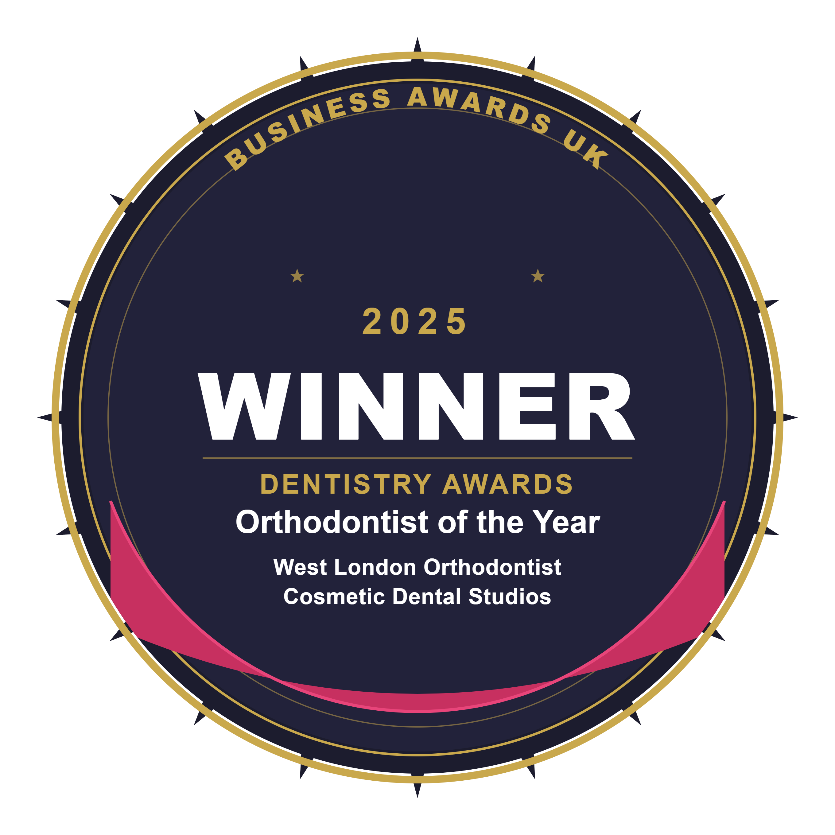 Business Awards UK 2025 Winner - Dentistry Awards, Orthodontist of the Year, West London Orthodontist